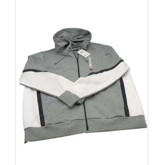 PUMA Men Bmw Motorsport Hooded Sweat Jacket sz XXL -- - Picture 4 of 17